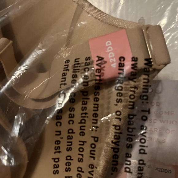 NWT Cacique Invisible Backsmoother Boost Plunge Bra nude 42DDD - Picture 6 of 6